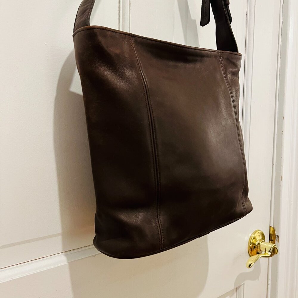 Vintage Coach Erickson Caramel Tan Bag -4169 MADE IN USA - Picture 12 of 16